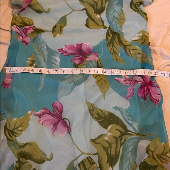 Floral Maxi Dress in Blue and Green - Picture 7 of 7